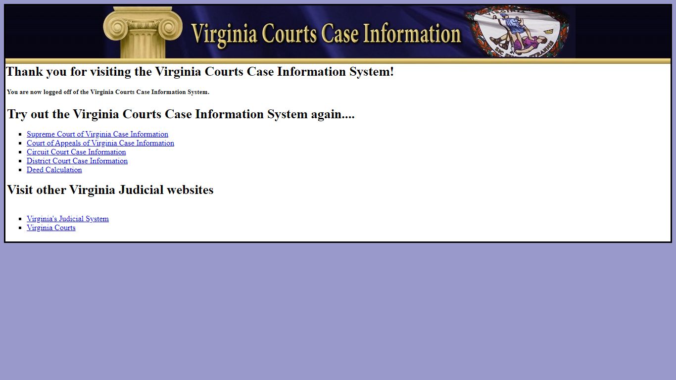 Virginia Courts Case Information